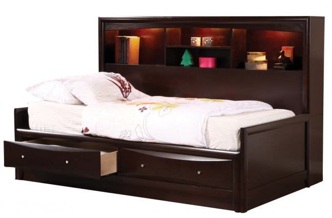 Phoenix Youth Twin-size Storage Daybed with Bookcase