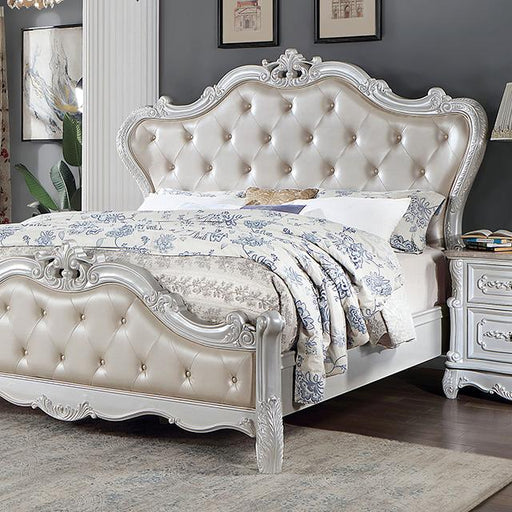 ROSALIND Queen Bed, Pearl White image