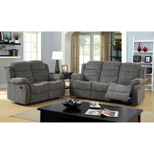 MILLVILLE Gray Sofa w/ 2 Recliners image