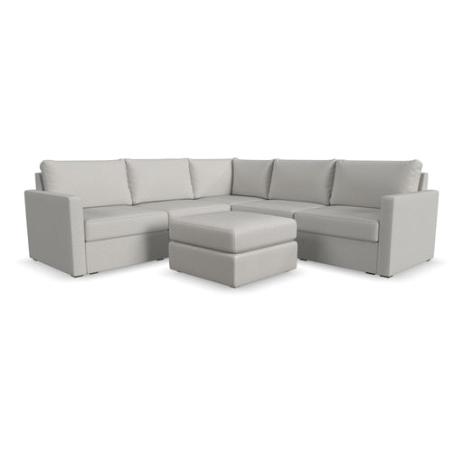 Flex 5-Seat Sectional with Standard Arm and Ottoman by homestyles image