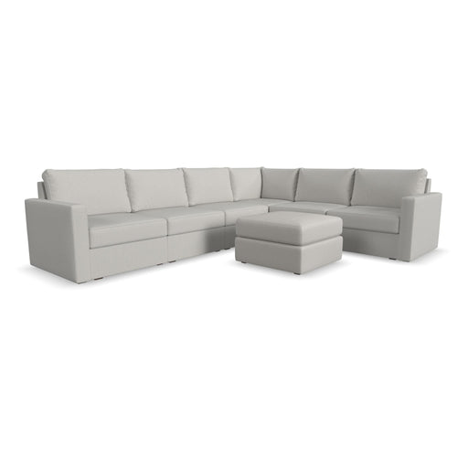 Flex 6-Seat Sectional with Standard Arm and Ottoman by homestyles image