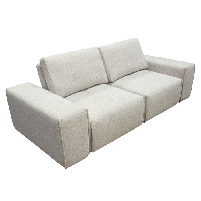 Jazz Modular 2-Seater with Adjustable Backrests in Light Brown Fabric by Diamond Sofa