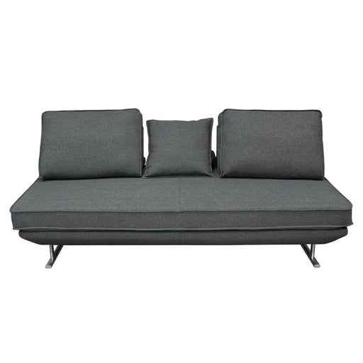 Dolce Lounge Seating Platform with Moveable Backrest Supports by Diamond Sofa - Grey Fabric image