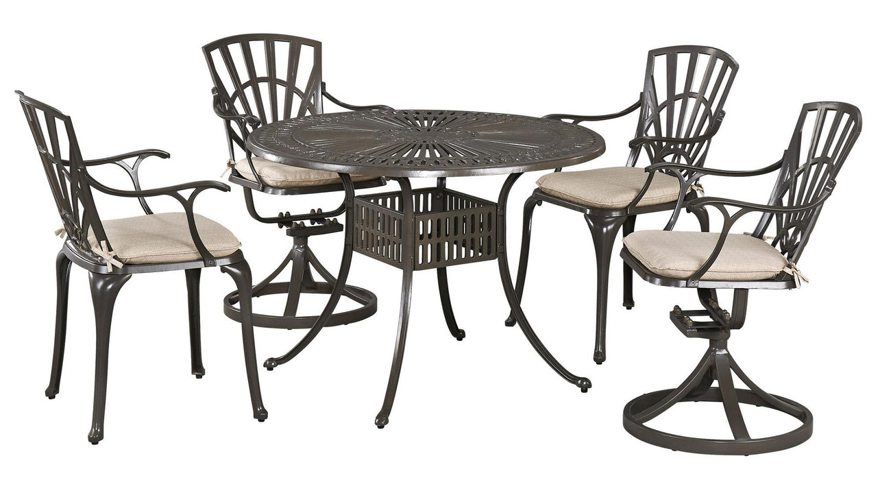 6661-3058C Grenada 5 Piece Outdoor Dining Set by homestyles image
