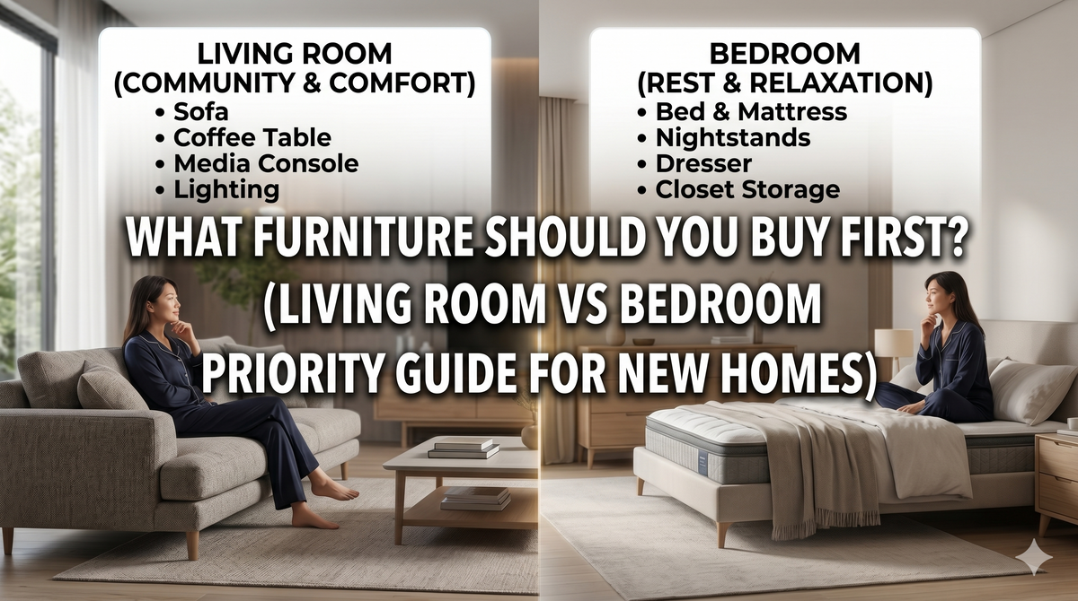 What Furniture Should You Buy First? (Living Room vs Bedroom Priority
