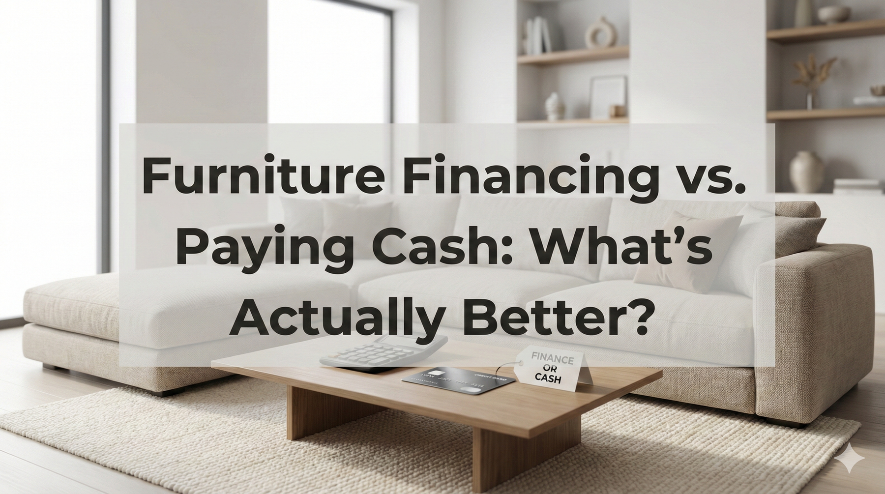 Furniture Financing vs Paying Cash: What’s Actually Better?