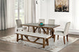 Losone 6 Pc Dining Table Set w/ Bench - Dining Table Set | Las Vegas Furniture Online - View 2