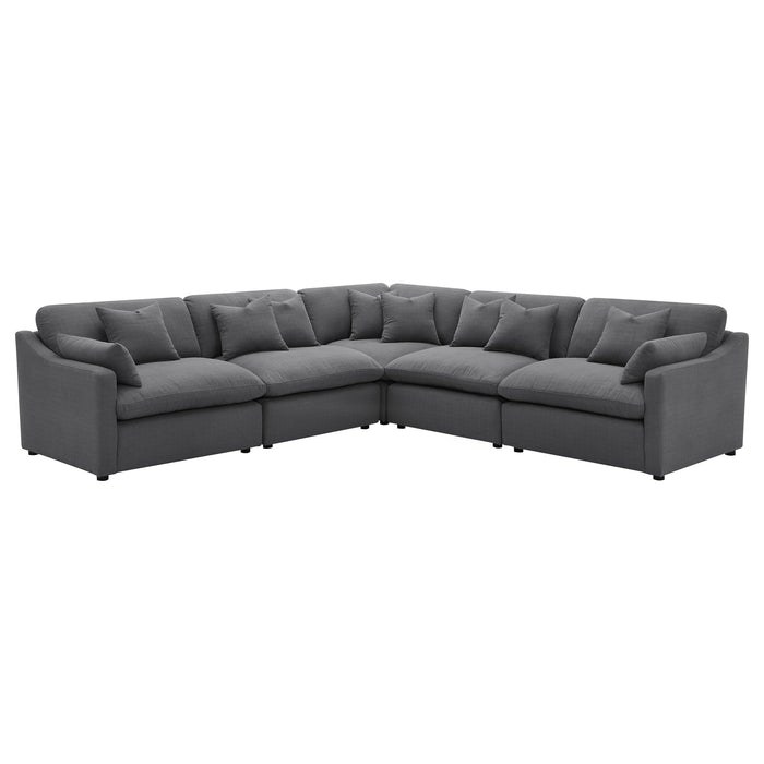 Hobson 5 Pc Sectionals (2 Armless Chair, 1 Corner, Left-Arm-Facing Piece and Right-Arm-Facing Piece)