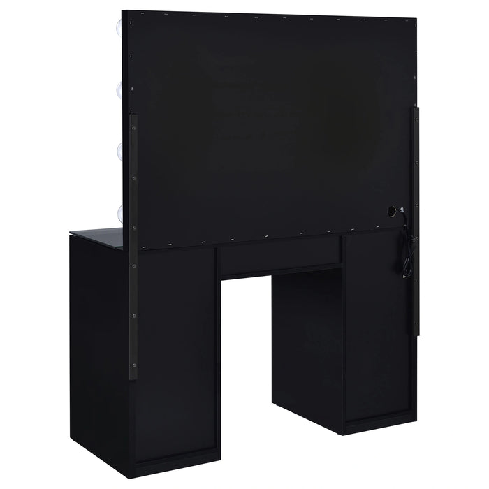Acena Makeup Vanity Table with LED Mirror Set