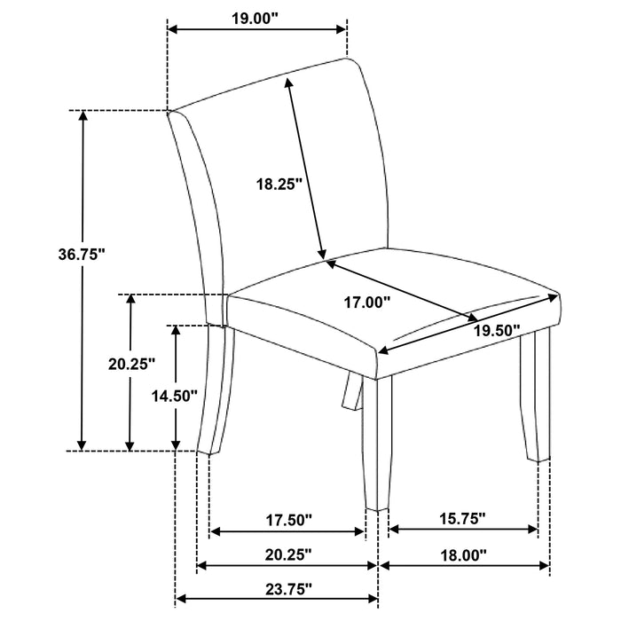 Cantley Dining Side Chair of 2