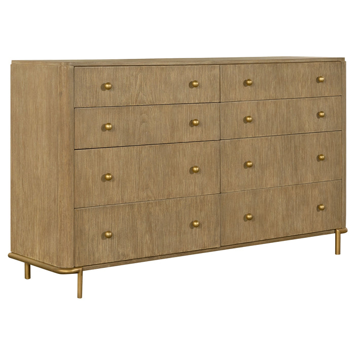 Arini 5 Pc Bedroom Set (Queen Bed, Nightstand, Dresser, Mirror and Chest)