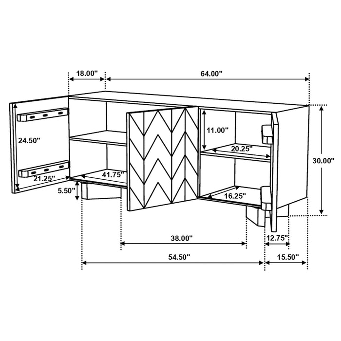 Tyler Sideboard - LasVegasFurnitureOnline.com