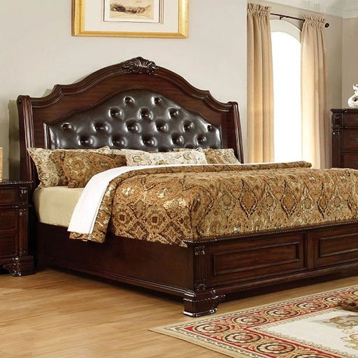 Edinburgh Bed Brown Cherry - Bed | Las Vegas Furniture Online