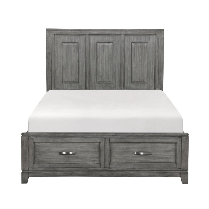 Garretson (3) Queen Platform Bed with Footboard Storage - LasVegasFurnitureOnline.com