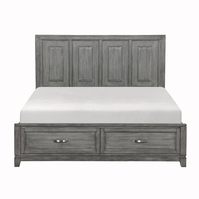 Garretson (3) California King Platform Bed with Footboard Storage - LasVegasFurnitureOnline.com
