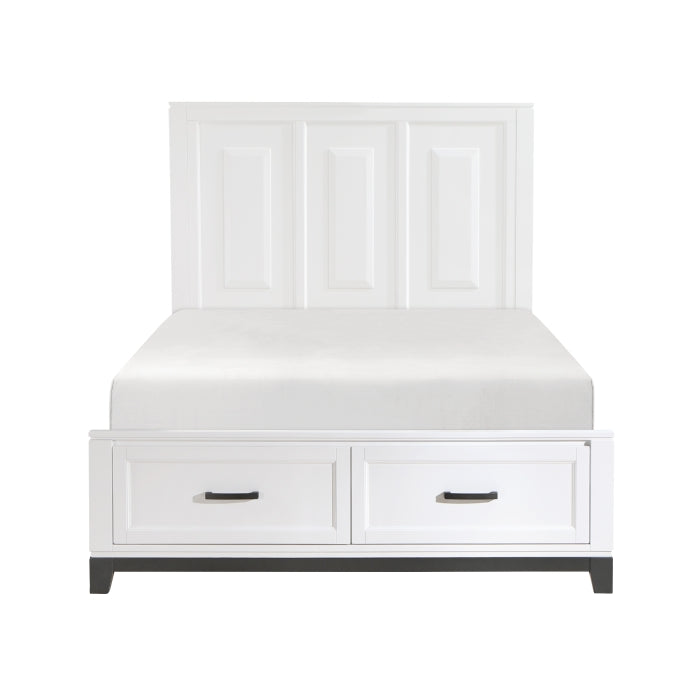 Garretson (3) Queen Platform Bed with Footboard Storage - LasVegasFurnitureOnline.com