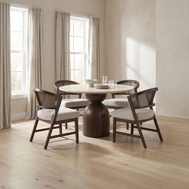 Cirava 5 Pc. Dining Table Set FM37027BR-RT-5PC-DW - Dining Table Set | Las Vegas Furniture Online - View 6