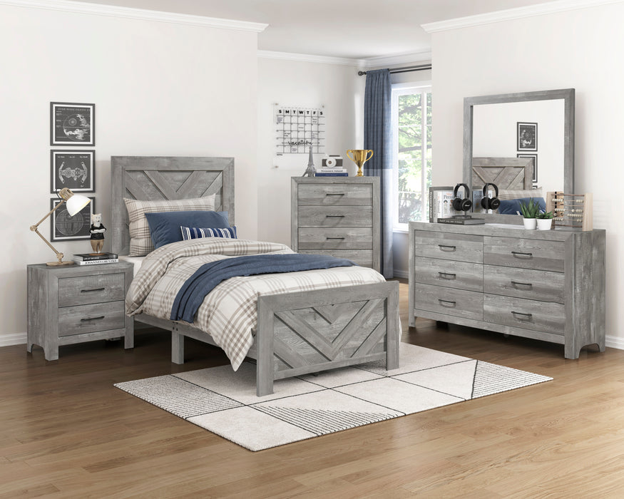 Corbin Twin Bed - LasVegasFurnitureOnline.com