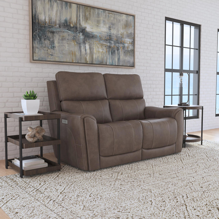 Carter Power Reclining Loveseat with Power Headrests & Lumbar - LasVegasFurnitureOnline.com