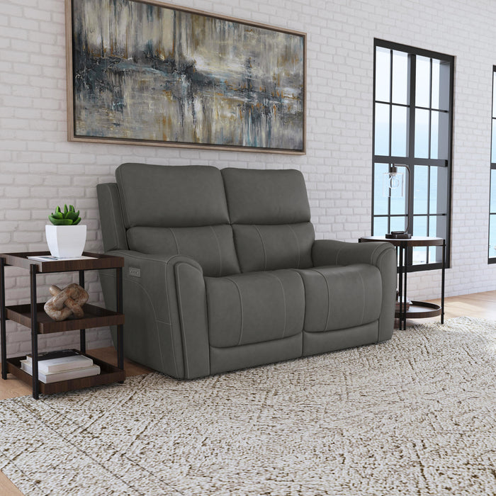 Carter Power Reclining Loveseat with Power Headrests & Lumbar - LasVegasFurnitureOnline.com