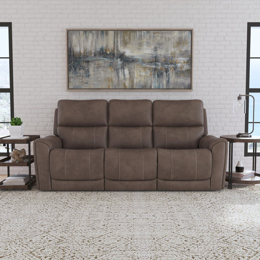 Carter Power Reclining Sofa with Console & Power Headrests & Lumbar - LasVegasFurnitureOnline.com