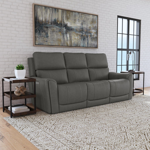 Carter Power Reclining Sofa with Console & Power Headrests & Lumbar - LasVegasFurnitureOnline.com