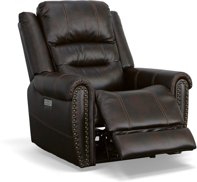 Oscar Power Recliner with Power Headrest & Lumbar - LasVegasFurnitureOnline.com