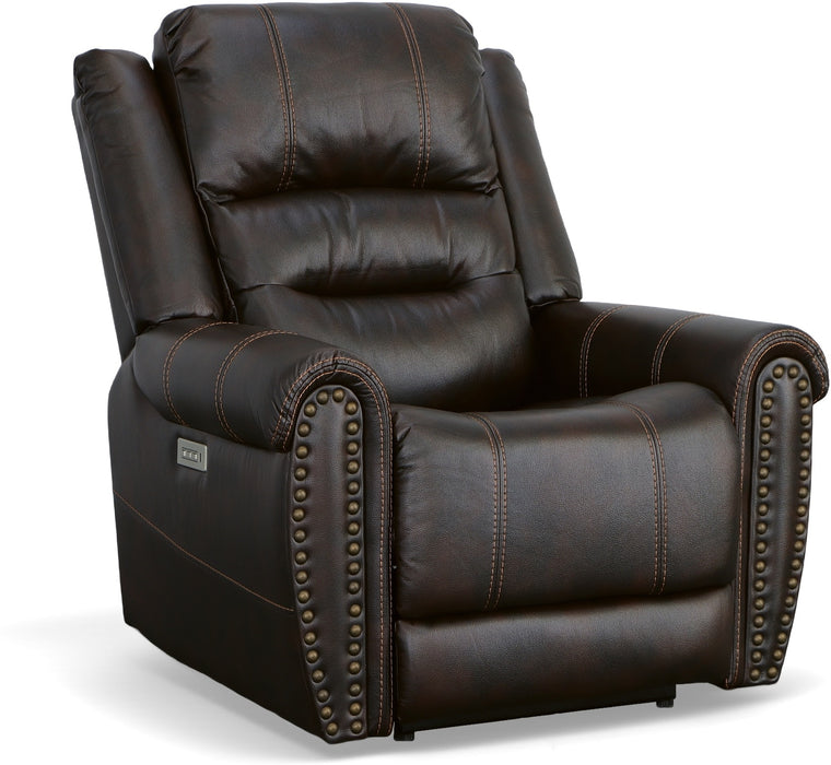 Oscar Power Recliner with Power Headrest & Lumbar - LasVegasFurnitureOnline.com