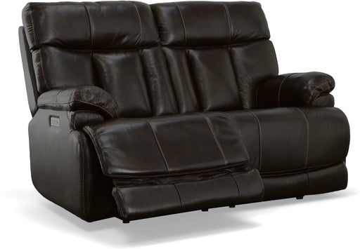 Clive Power Reclining Loveseat with Power Headrests & Lumbar - LasVegasFurnitureOnline.com