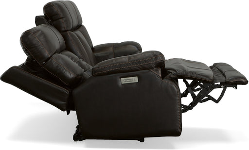 Clive Power Reclining Loveseat with Power Headrests & Lumbar - LasVegasFurnitureOnline.com