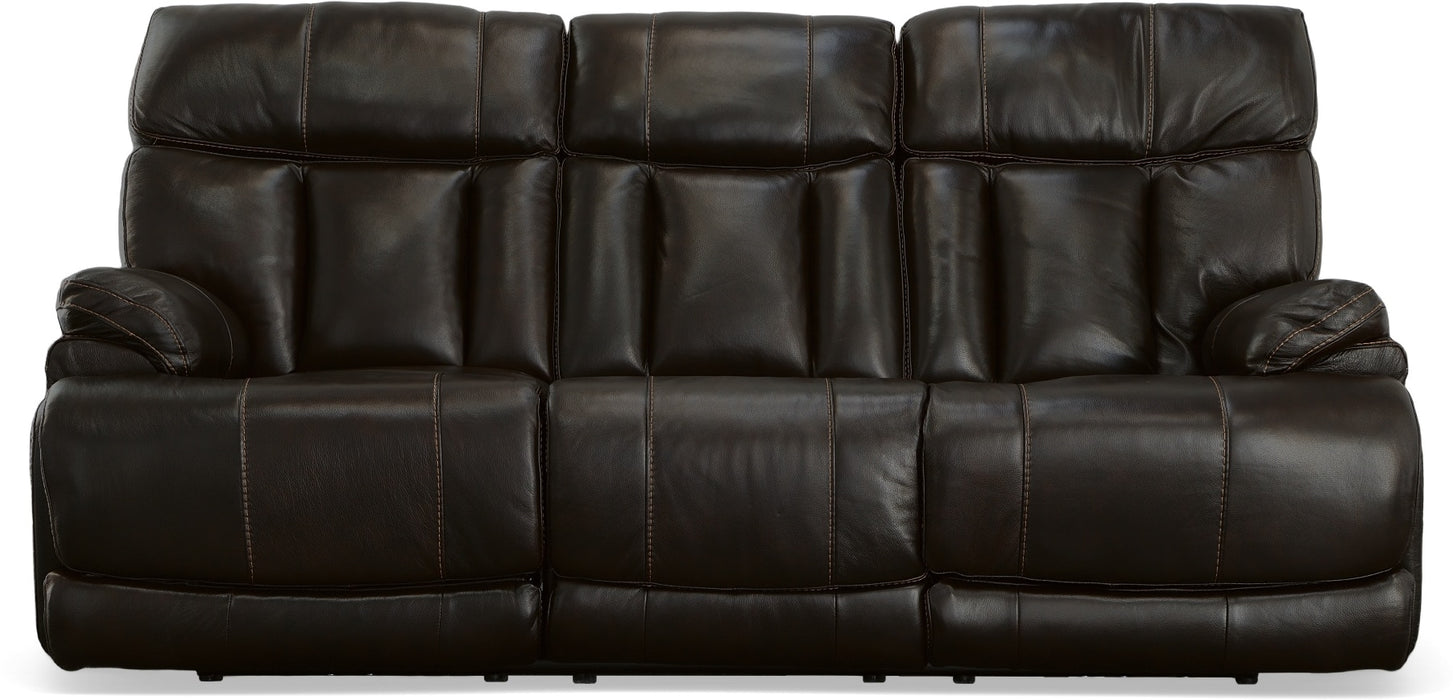 Clive Power Reclining Sofa with Power Headrests & Lumbar - LasVegasFurnitureOnline.com