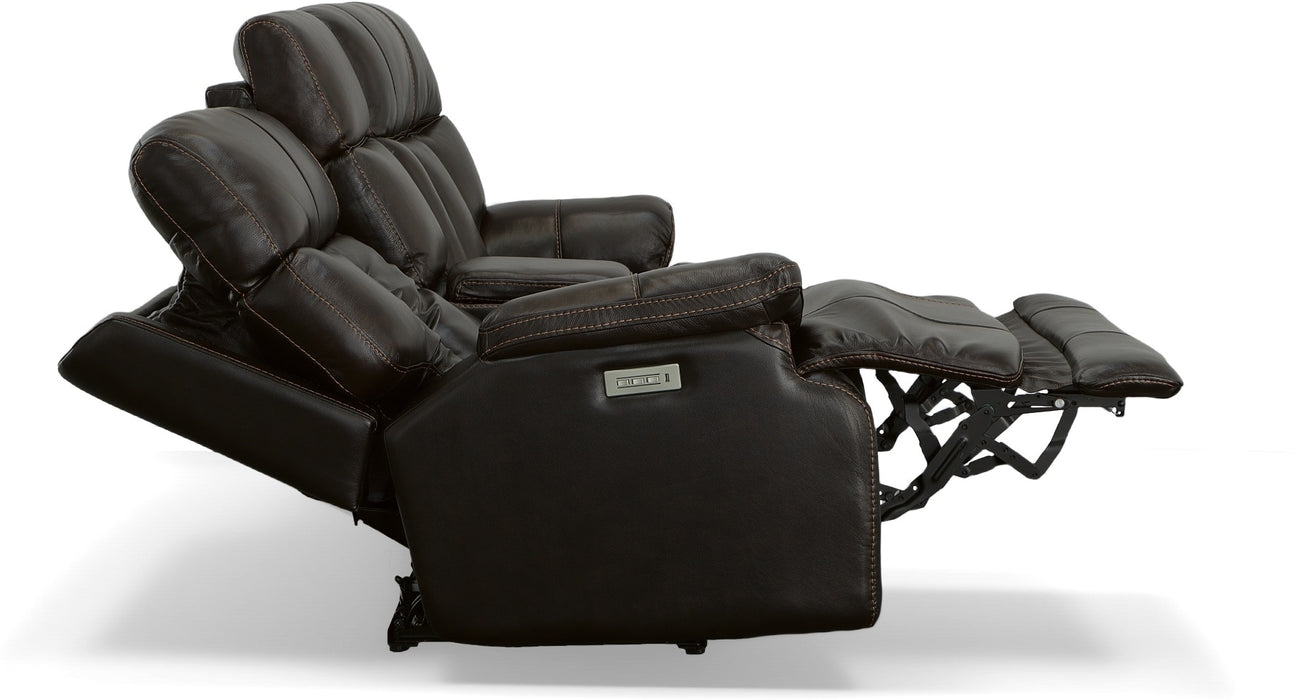 Clive Power Reclining Loveseat with Console & Power Headrests & Lumbar