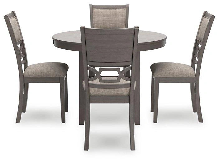 Wrenning Dining Table and 4 Chairs (Set of 5) - Dining Room Set | Las Vegas Furniture Online - View 4