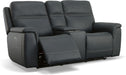 Sawyer Power Reclining Loveseat with Console & Power Headrests & Lumbar - LasVegasFurnitureOnline.com