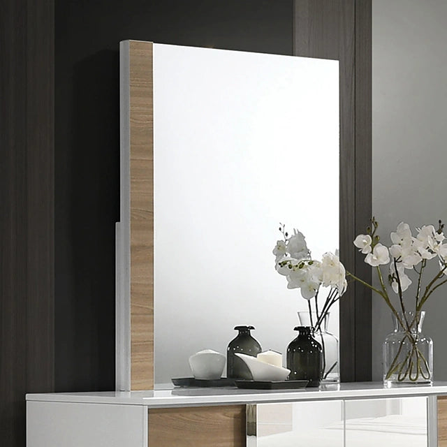 ERLANGEN Mirror, White/Natural