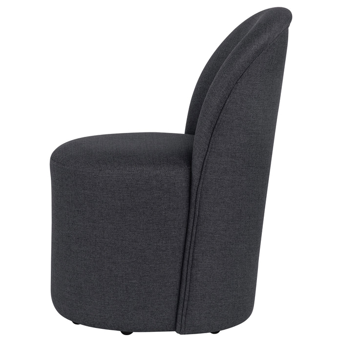 Aubrey Upholstered Barrel Dining Side Chair of 2