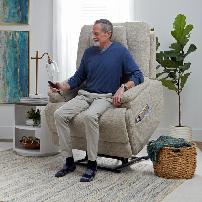 Zecliner Model 2 Power Lift Recliner with Power Headrest, Power Lumbar, Heat & Massage - LasVegasFurnitureOnline.com