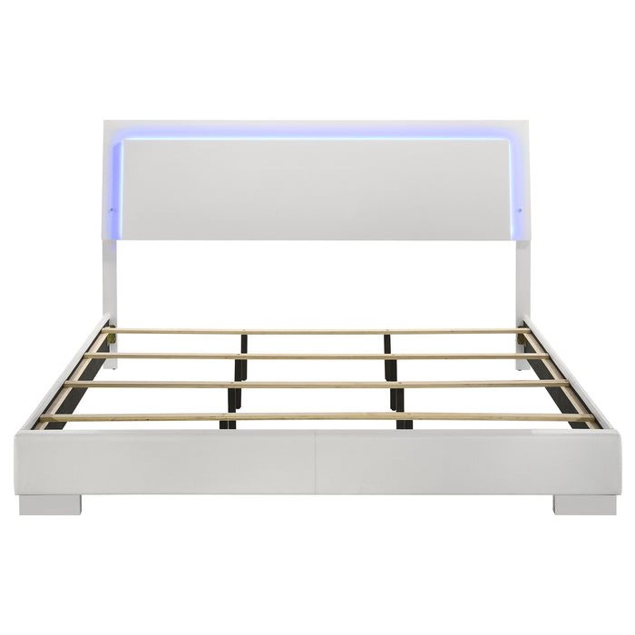 Felicity Panel Bed with LED Lighting
