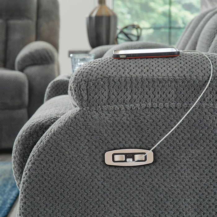 Observation Power Reclining Sofa with Drop Down Table - LasVegasFurnitureOnline.com