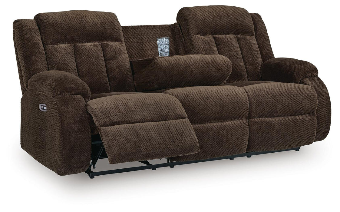 Observation Power Reclining Sofa with Drop Down Table - LasVegasFurnitureOnline.com
