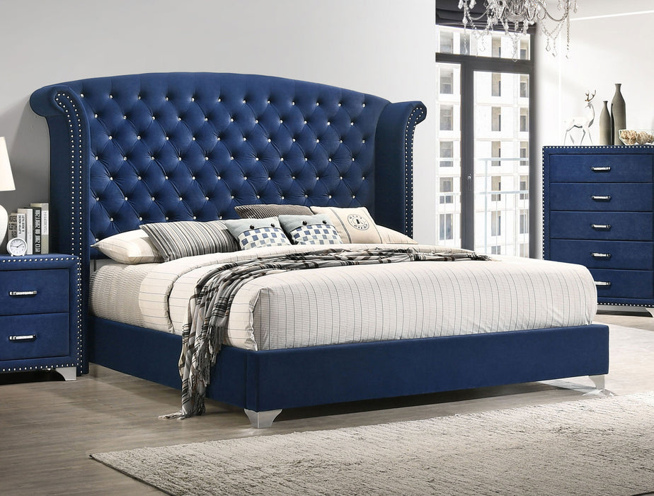 Melody Wingback Bed - LasVegasFurnitureOnline.com