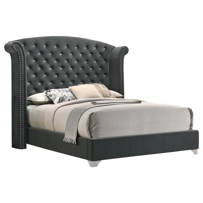 Melody Wingback Bed - LasVegasFurnitureOnline.com