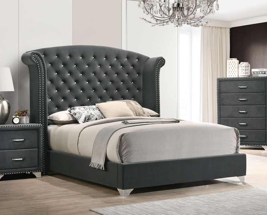 Melody Wingback Bed - LasVegasFurnitureOnline.com