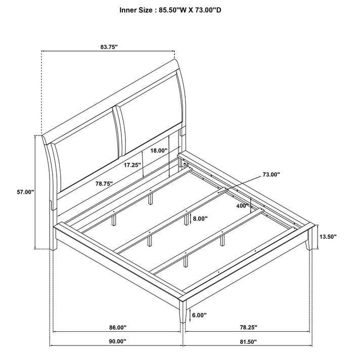 Bexhill Panel Bed - LasVegasFurnitureOnline.com