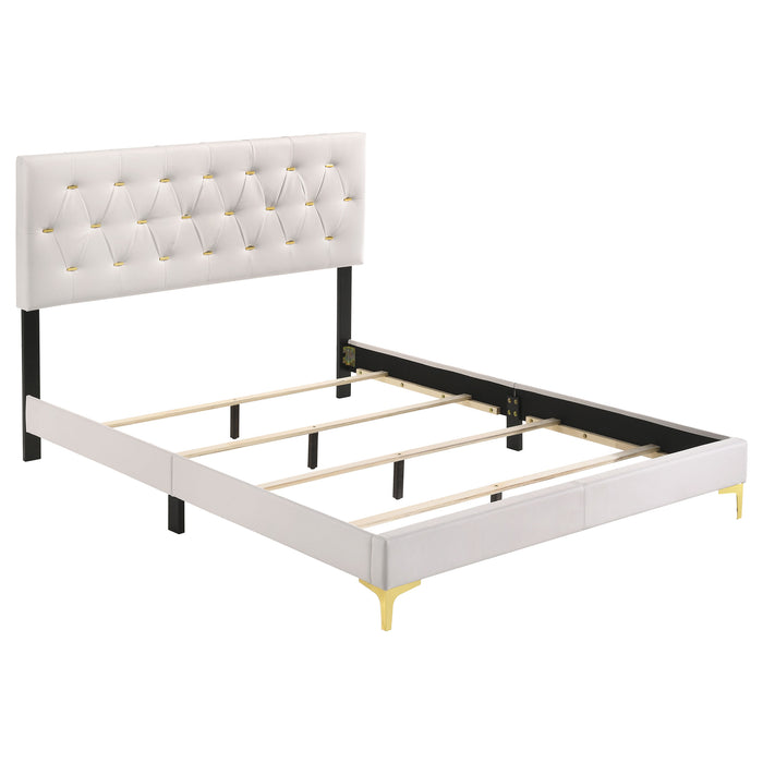 Kendall Panel Bed E.King, & Queen Black & White