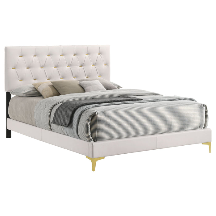 Kendall Panel Bed E.King, & Queen Black & White