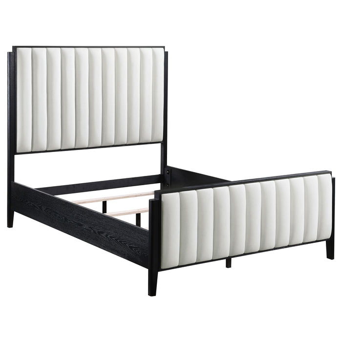 Brookmead 60-inch Upholstered Bed Black