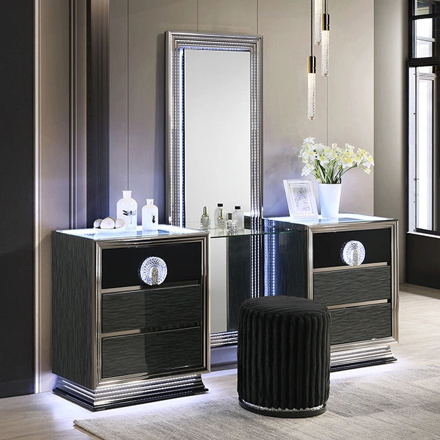 Morah Vanity - Dresser & Mirror | Las Vegas Furniture Online