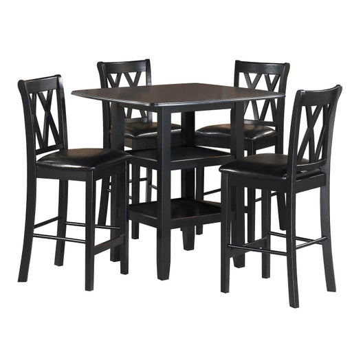 2514BK-36 - 5-Piece Pack Counter Height Set - LasVegasFurnitureOnline.com