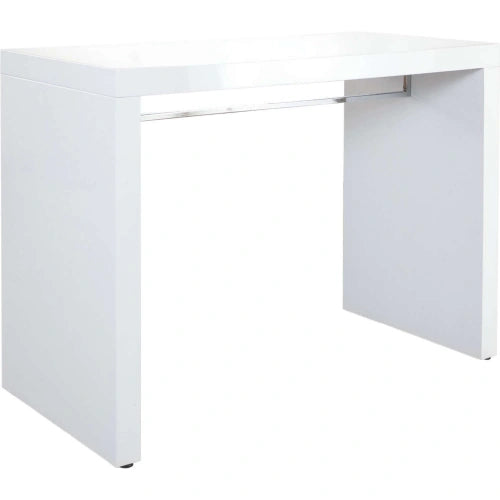 Icon White Lacquer Waterfall Bar Height Table